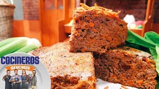 Receta Pastel de carne  Cocineros Mexicanos [upl. by Tnecillim]