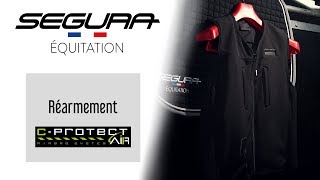 Gilet airbag  CPROTECT AIR®  Réarmement [upl. by Nekcarb]