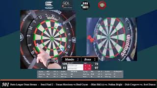 Live Darts  GDL Team League  GDL Online Darts [upl. by Ahsya]