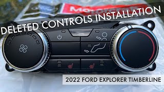 2022 Ford Explorer Timberline Rear Climate Control Installation – Heated Seats Deleted Features [upl. by Pearle]