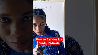 Easy way to Rationalize SurdRadicals mathhelp algebra [upl. by Son563]