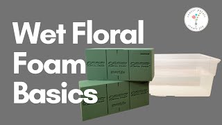 How to use wet floral foam  floral foam arrangements  oasis floral foam [upl. by Guillermo]