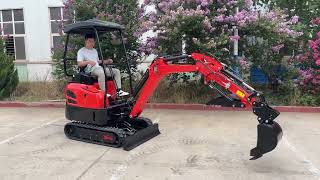 Mini Excavator 18 Ton EPA Farm Used New Crawler Digger Compact MiniBagger Kubota Engine Excavator [upl. by Itsur]