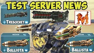 War Robots New Test Server Falcon amp Pursuer Changed amp Ballista  WR [upl. by Dougy]