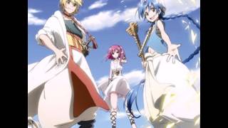 魔笛 MAGI 第一季  Opening 2  Matataku Hoshi no Shita de [upl. by Orlena]