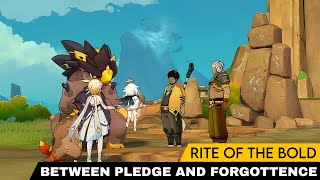 Between Pledge And Forgottence  Rite Of The Bold  World Quest  50 Genshin Impact [upl. by Edrick167]