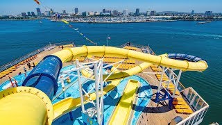 Twister Water Slide on Cruise Ship  Carnival Inspiration [upl. by Tower]