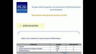 condition dinscription ISCAE 2024 2025 [upl. by Einnep702]