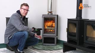 Ecosy Hampton Vista 500 5kw Woodburning Stove Demo [upl. by Morgen]