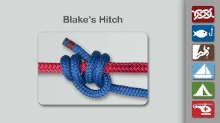 Blakes Hitch Knot  How to Tie a Blakes Hitch Knot [upl. by Bopp402]