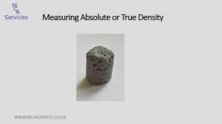 How to measure absolute  true density by gas pycnometry [upl. by Yeldahc]