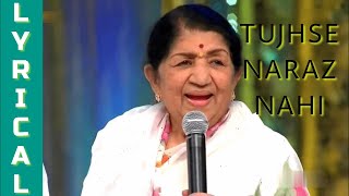 TUJHSE NARAZ NAHI  LYRICAL  MASOOM  LATA MANGESKAR  EVERGREEN SONG  BOLLYWOOD SONG [upl. by Yra]