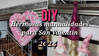 DIY hermosas manualidades para San Valentín ❤️💘 [upl. by Nollahs]