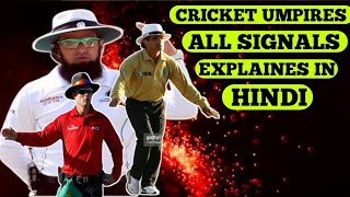 Cricket umpire signals  umpire signals in cricket  cricket rules [upl. by Las]