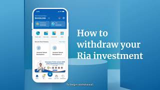 How to withdraw your Ria investment [upl. by Nipahc]