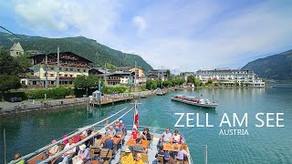 ZELL AM SEE AUSTRIA 🇦🇹  The Most Beautiful Scenic Boat Tour In Salzburg 8K [upl. by Thayer82]