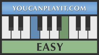 Tchaikovsky  Chinese Dance Easy Piano Tutorial [upl. by Caryn]