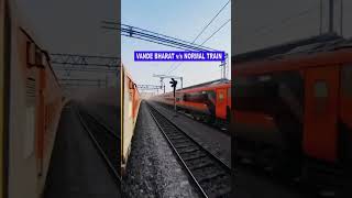 Vande Bharat express vs Normal passenger train Train  वंदे भारत एक्सप्रेस हार गयी [upl. by Barrington]