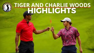 Tiger and Charlie Woods  HIGHLIGHTS PNC Championship 2023 [upl. by Negiam]