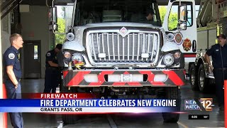 Grants Pass Fire Department celebrates new engine [upl. by Ten]