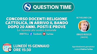 Concorso docenti religione cattolica in arrivo il bando dopo 20 anni Le info utili [upl. by Sayer26]