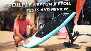 eFoilFly NEPTUN X Electric hydrofoil board review [upl. by Nosemaj368]