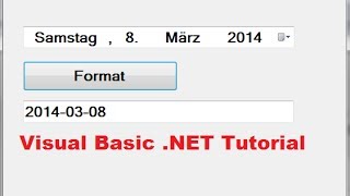 Visual Basic NET Tutorial 40  How to use DateTimePicker Control and Format Date [upl. by Aytak548]