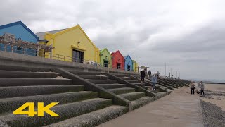 Prestatyn Walk Town Centre amp Beach【4K】 [upl. by Jagir]