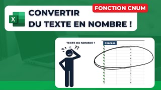 Comment convertir rapidement du Texte en Nombre sur Excel  CNUM [upl. by Polash517]