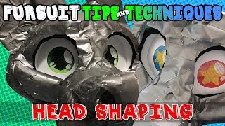 Fursuit TipsampTechniques Face Shaping [upl. by Nodnelg]