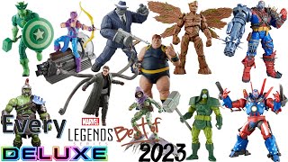 Every 2023 Deluxe  Marvel Legends Comparison List  plus Top 10 Best list [upl. by Ayatnahs144]