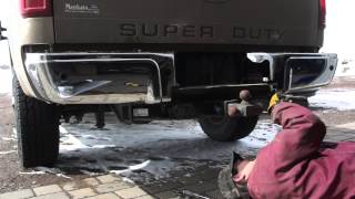 How to Fix F250 Super Duty Rear Bumper [upl. by Wernsman715]