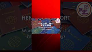 Henley Passport Report 2024 ssc cgl mts upsc psc henleypassportindex ytshorts trending news [upl. by Mirabella]