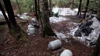 Tour of North Pond Hermits Campsite  April 13th 2013 [upl. by Gusty690]