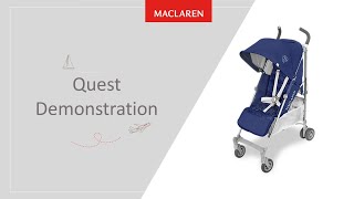 The Maclaren Quest Stroller Demonstration [upl. by Enirbas]