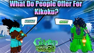 GPO What do PEOPLE OFFER for KIKOKU In GPO UPDATE 8 [upl. by Zipnick]