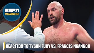 Reaction to Tyson Fury’s splitdecision win against Francis Ngannou  ESPN Ringside [upl. by Max]