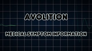 Avolition Medical Symptom [upl. by Ahsekin205]