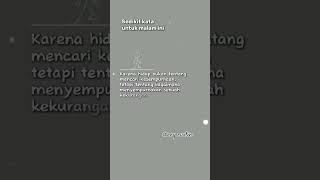 Sedikit kata malam injmuhasabahdiri hijrahyukmotivasi quote [upl. by Eadrahs]