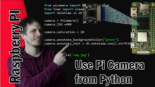 Python  PiCamera setting resolution ISO text overlay etc on raspberry Pi zero  PI 4 [upl. by Deste]