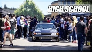 I Took my Skyline GTR to my Last Day of High School [upl. by Ecirad]