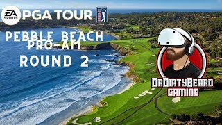 PEBBLE BEACH PROAM  Career Mode  Round 2  EA Sports PGA Tour 2023 [upl. by Yelich]