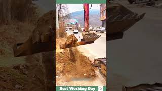 Best working day 1794 Excavator digging a trench [upl. by Schach]