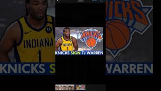 TJ Warren joins the Knicks [upl. by Gallard]