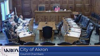 City of Akron Council Committee Meetings  9162024 [upl. by Mikah]