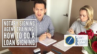 How to do a Loan Signing as a Notary Public  Notary Signing Agent Training  Loan Signing System [upl. by Aniaz]