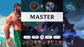 Master Match Super Graves vs Super Ezreal  KR server Patch 1413 [upl. by Ainslee]