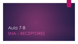 Farmacologia Receptores e mediadores químicos do Sistema nervoso autônomo [upl. by Noside19]