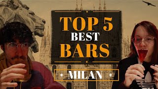 TOP 5 Best COCKTAIL BARS in MILAN [upl. by Laktasic]