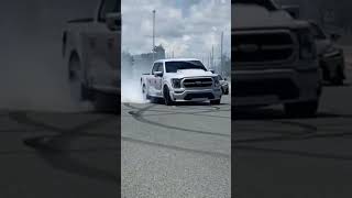 Insane burnout f150 coyote supercharged shorts automobile burnout f150 🤯😎🔥 [upl. by Devin]